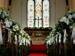 Beautiful church and civil ceremony wedding flowers by The French Touch