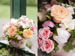 Beautiful wedding floral centrepieces by The French Touch